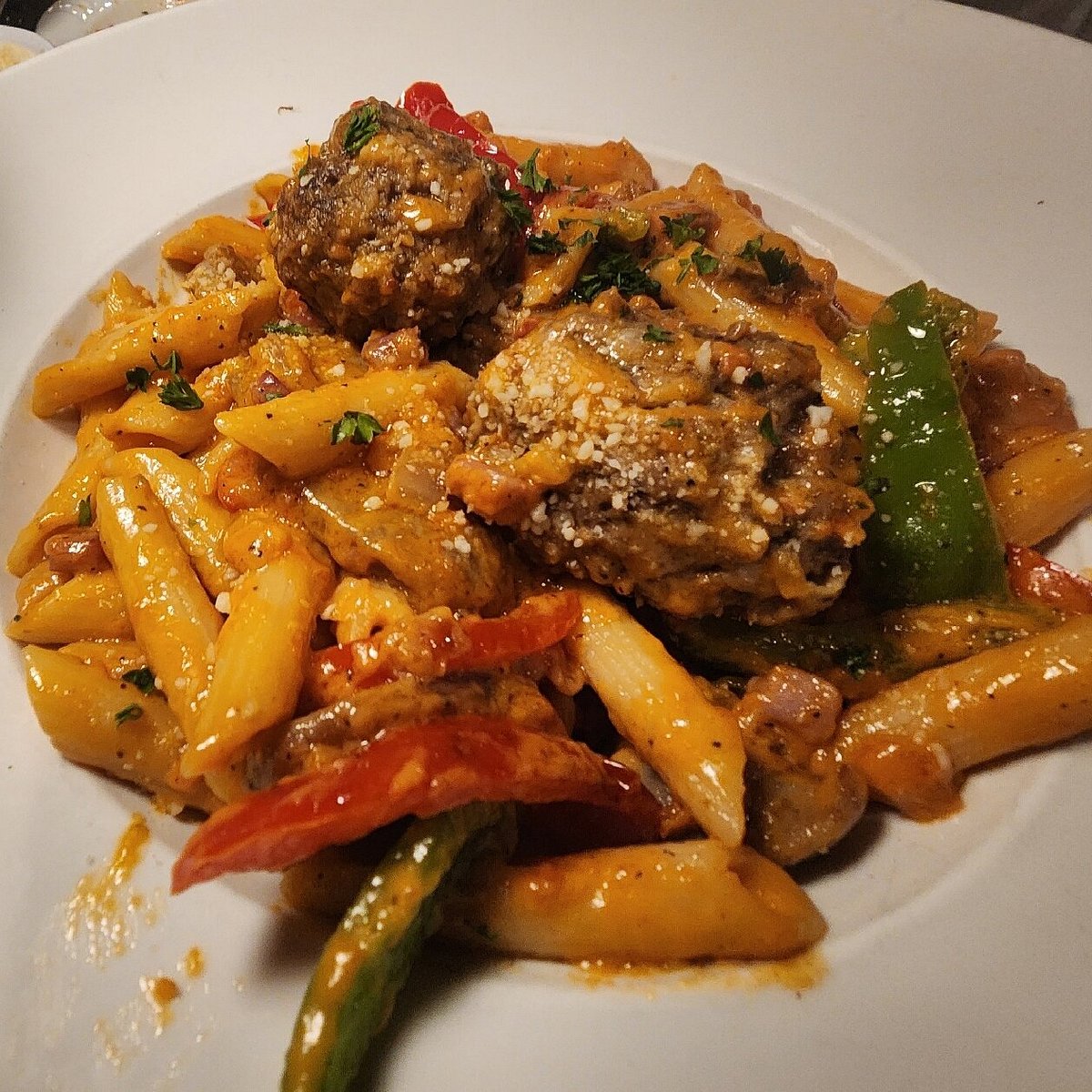 Villa Tuscanna signature dishes Veal ChopOsso BucoLinguine with Clam Sauce